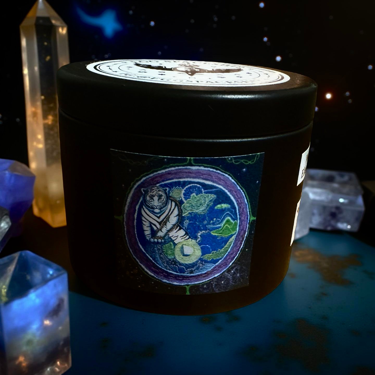 White Tiger (Metal) - Travel Candle