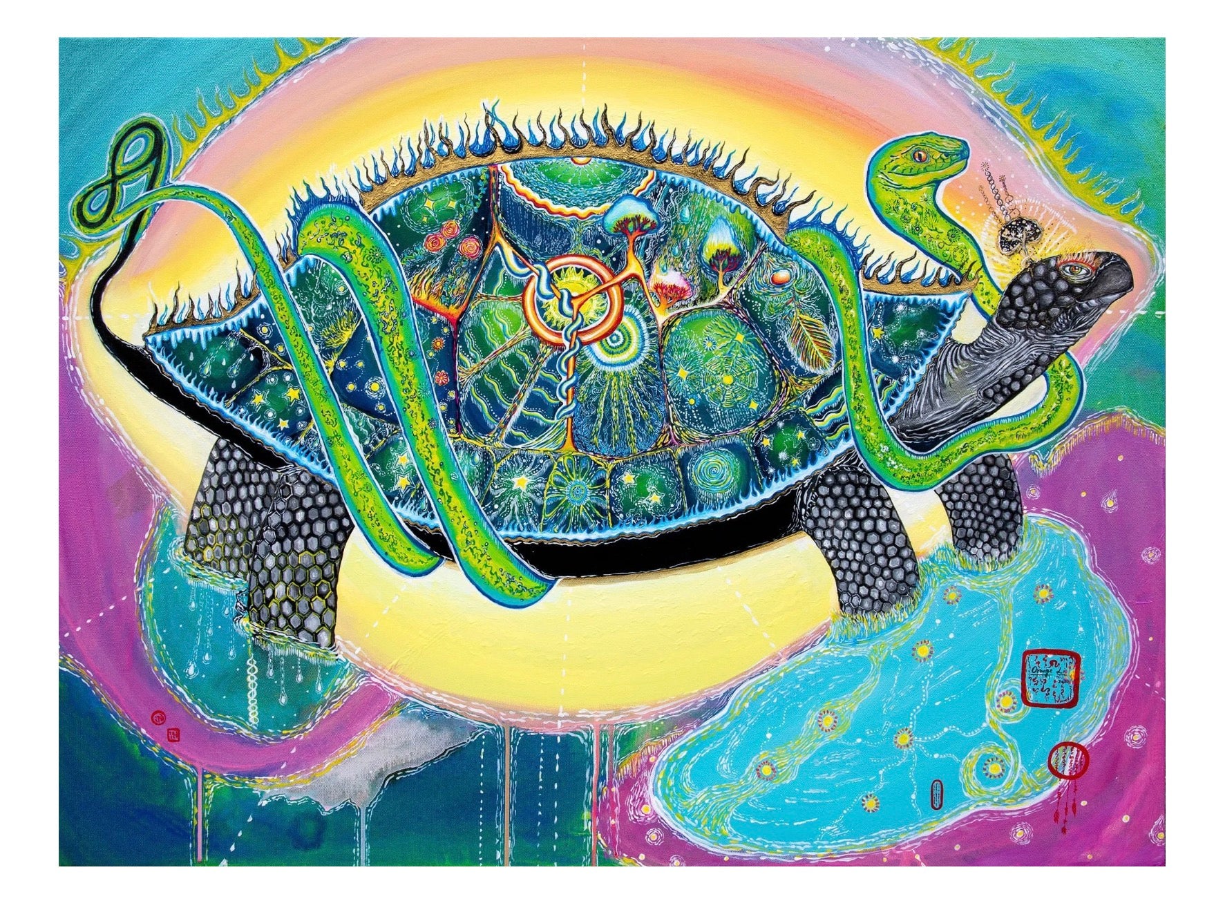 Black Warrior - Artist Print by Orange Li